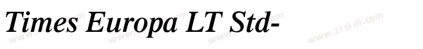 Times Europa LT Std字体转换